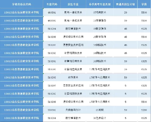  山东信息职业技术学院学费多少？深度解析收费标准与教育投资价值