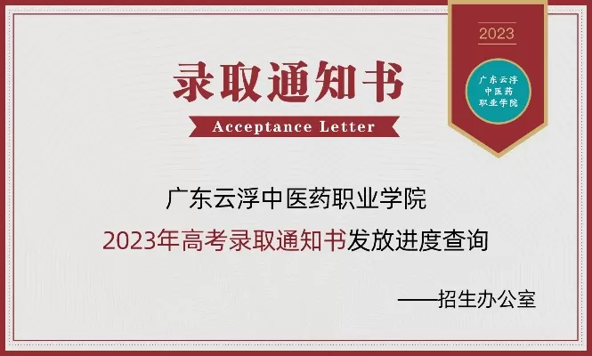 广东云浮中医药职业学院录取通知书是什么？一份承载岭南中医药文化的未来邀请函
