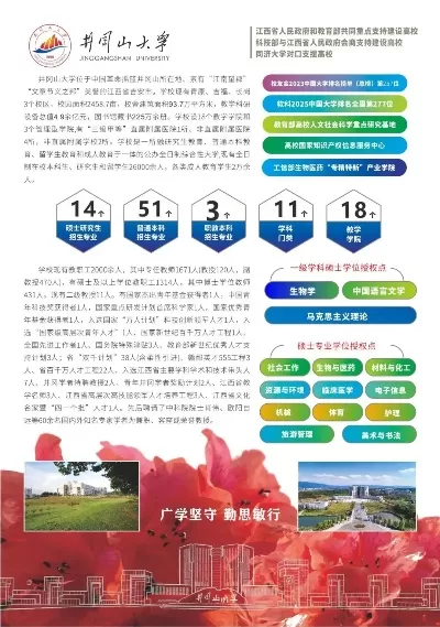 井冈山大学算名牌大学吗？本质属于区域高水平本科院校